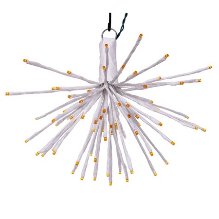 Haz 16 x 14 in. 80 Starburst LED Wide Angle Light, White & Orange HA3254965